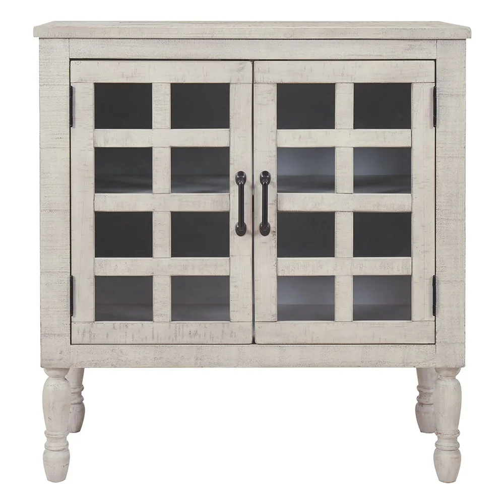 Modern 2 Door Cupboard Accent Cabinet Kitchen Small Cabinet Storage Wood Furniture Recycled White Living Room Cabinets For Home