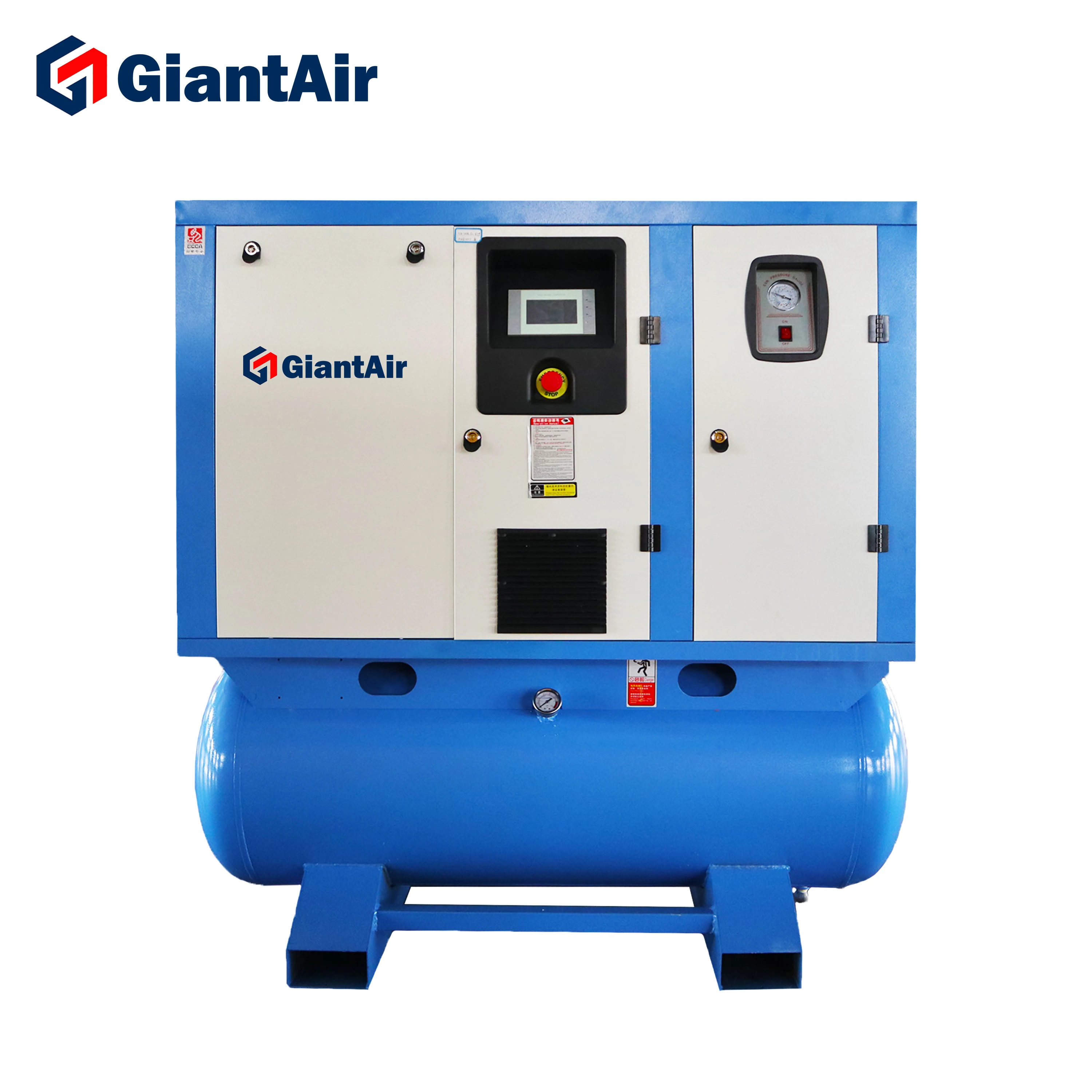 GiantAir Universal Product 22kw Industrial Compressor 30 Hp 3.2m3/min 114cfm Screw Air Compressor with Air Dryer