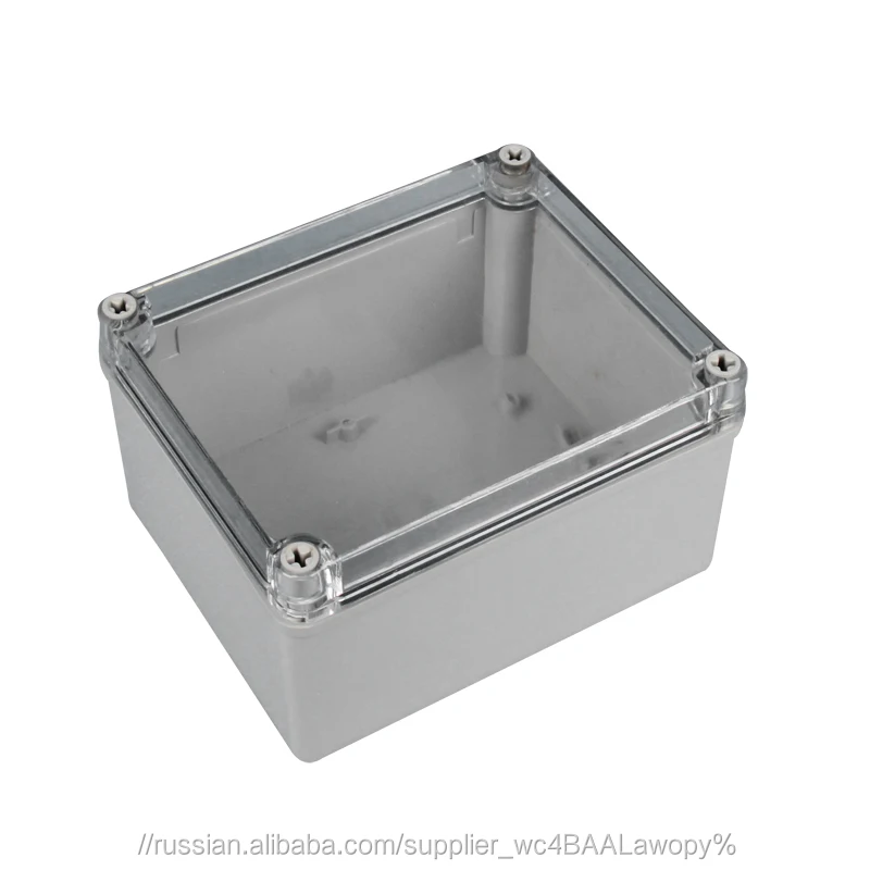 IP68 outdoor outlet waterproof enclosure transparent PC cover electric box