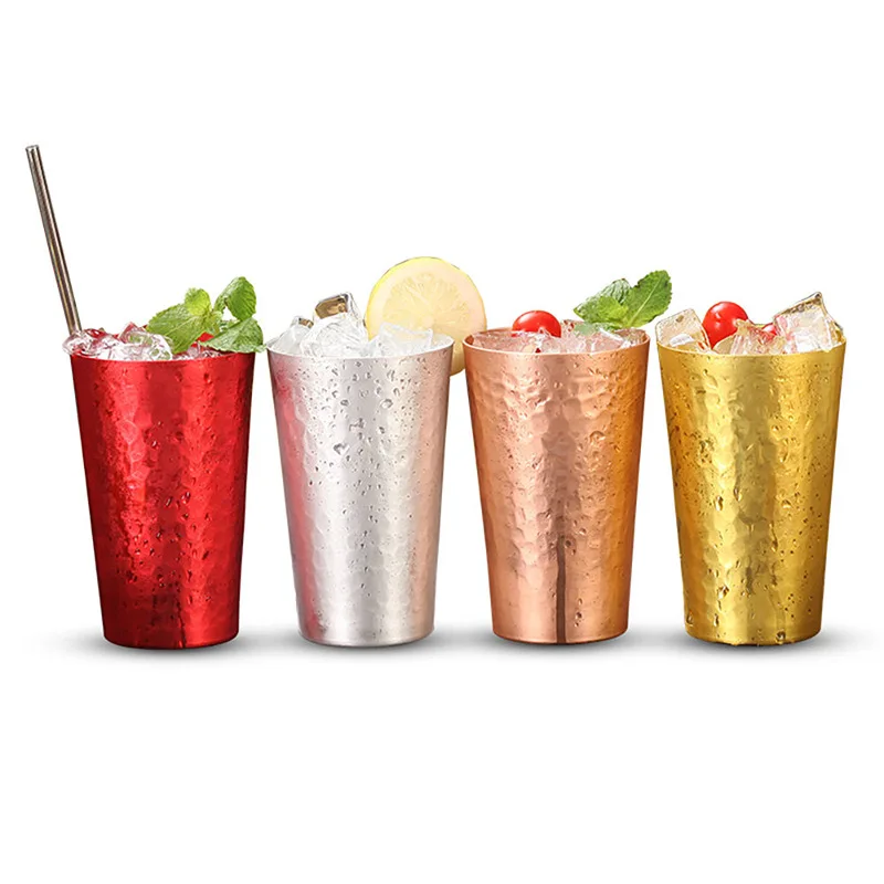 Hot sales Customized rolled aluminum cup changes color when cold, outdoor party beer cup 350/450/600ml