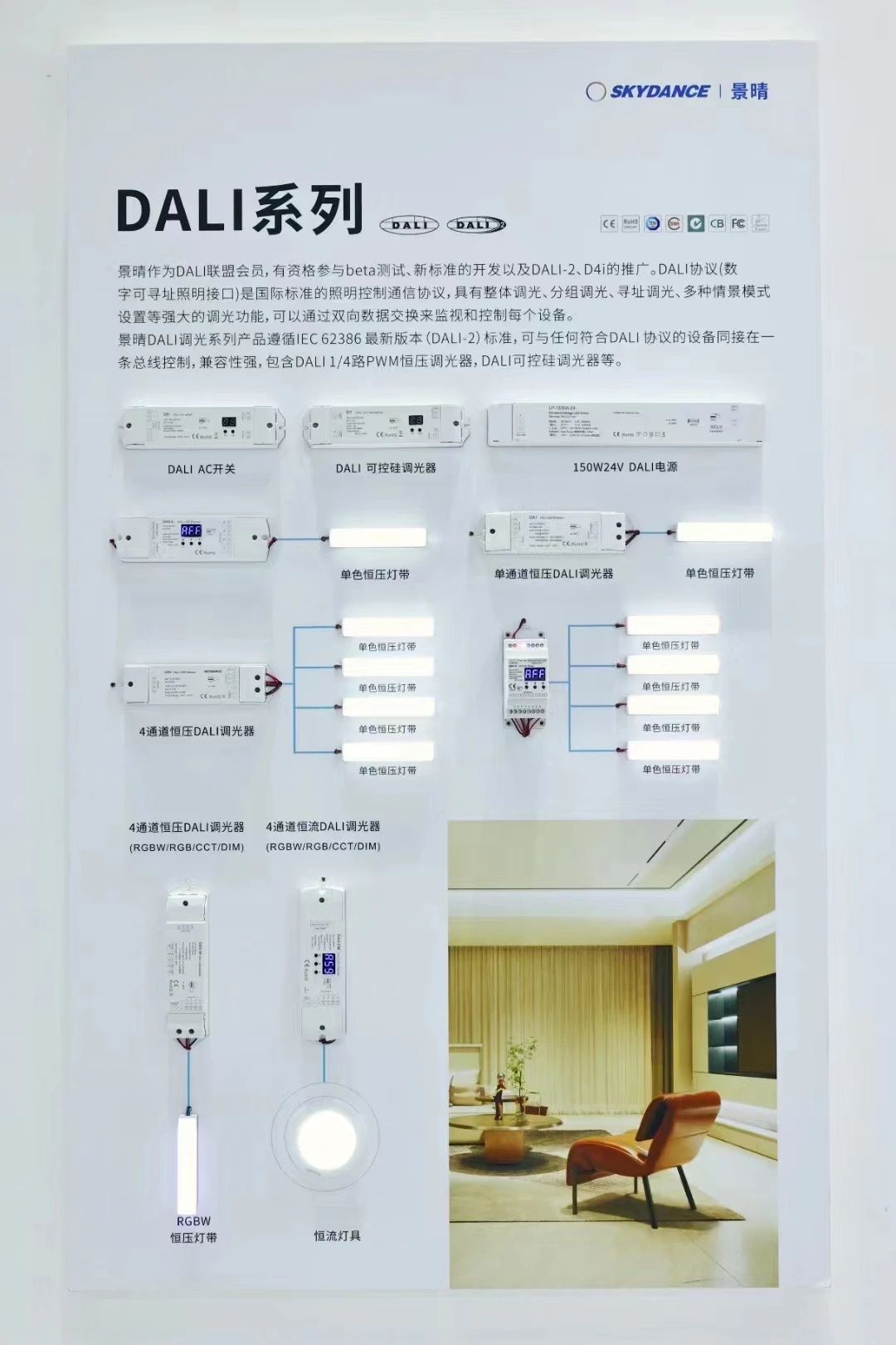 Skydance DA4-M с цифровым адресным интерфейсом DT8 светодиодный контроллер затемнения CCT RGB/RGBW 4 канала CV диммер PMW