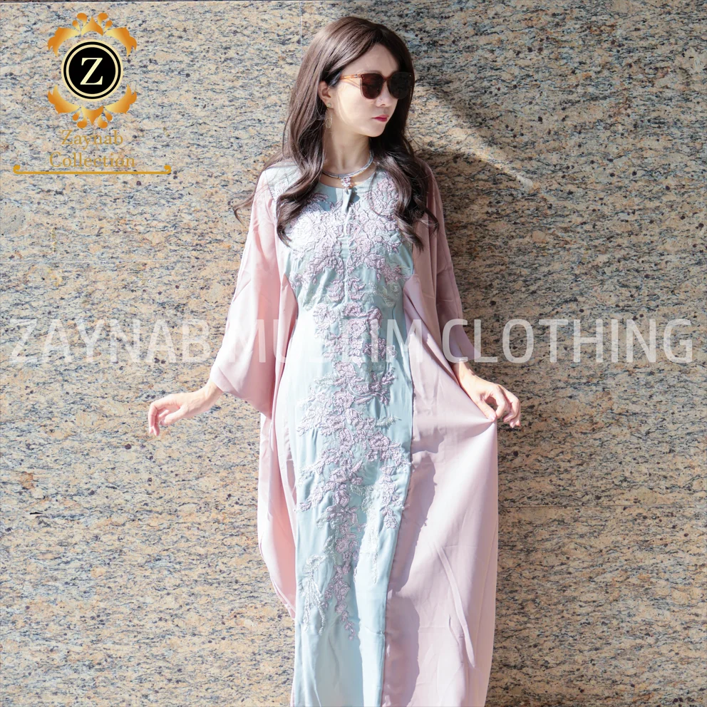 Zaynab Abaya Islamic Moroccan Djellaba Kaftan Coat China Cheap Long Sleeve Casual Muslim Women Abaya
