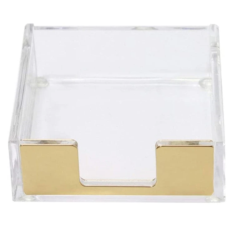 Sticky Notes Memo Pad Holder Dispenser Clear Acrylic Desk Supplies Organizer Accessories holder