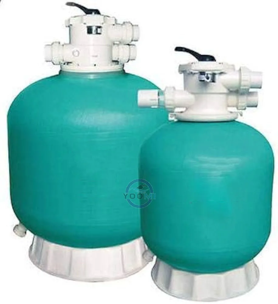 Green Frp Quartz Sand Filter Media Outdoor Pool tank 56000 L/hour with Ac Water Machine Portable