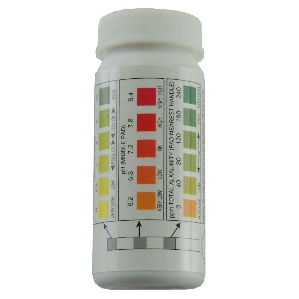 One Touch Test Strip for Chlorine CL test strips for pool and spa water
