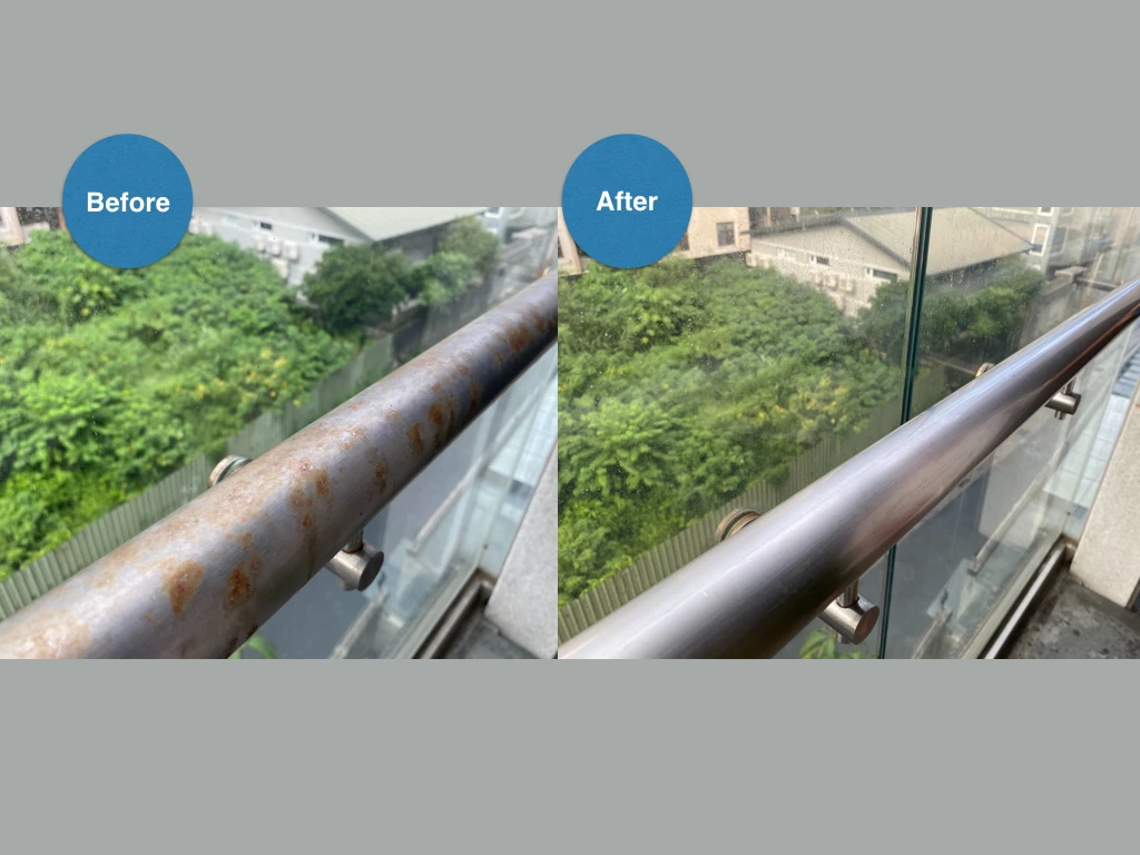 Household powerful metal rust fallout stain remover