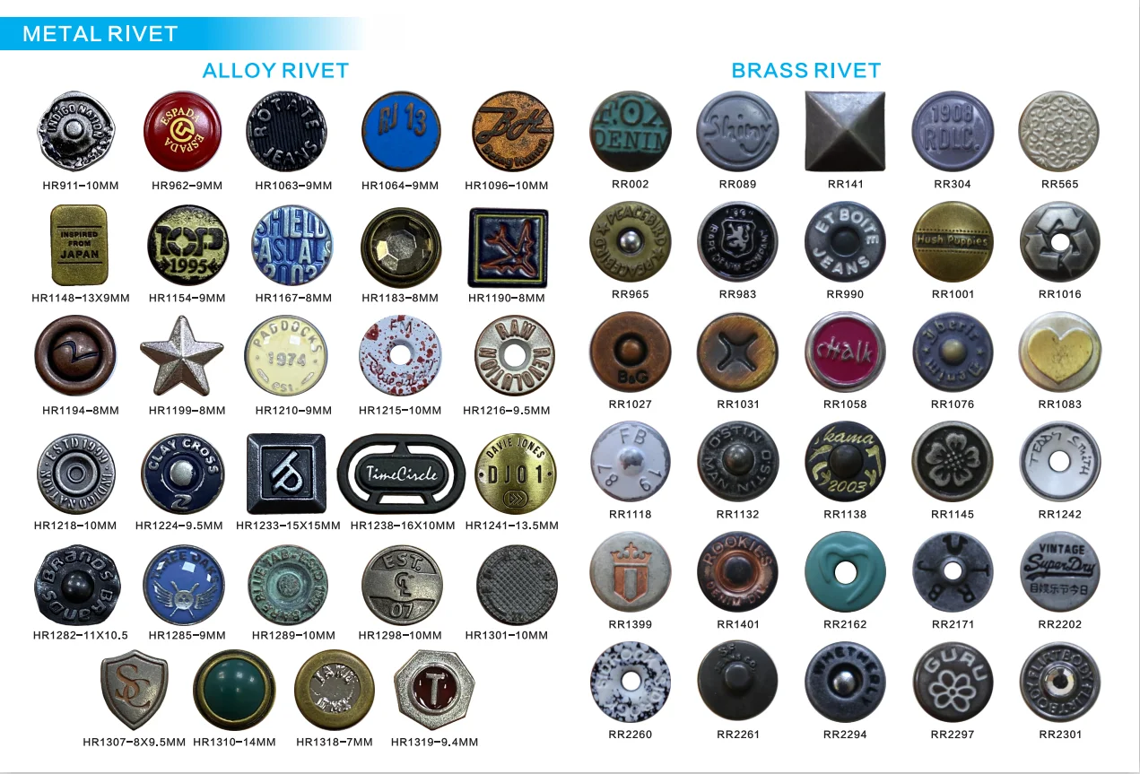 Western Leather Bag Metal Jeans Snap Buttons Rivets