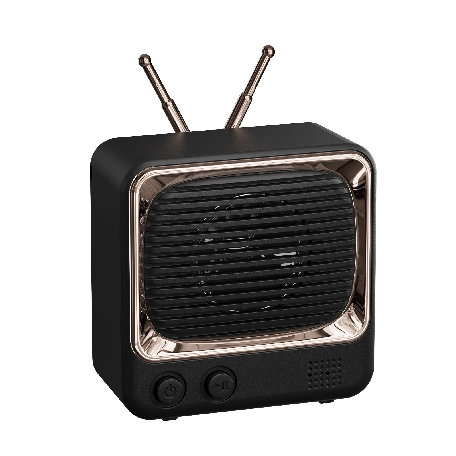 DW02 Designed Custom 5w Gift Toy Mini Speaker TV Shape Portable Kids Radio Wireless Bluetooth Speaker support TF card