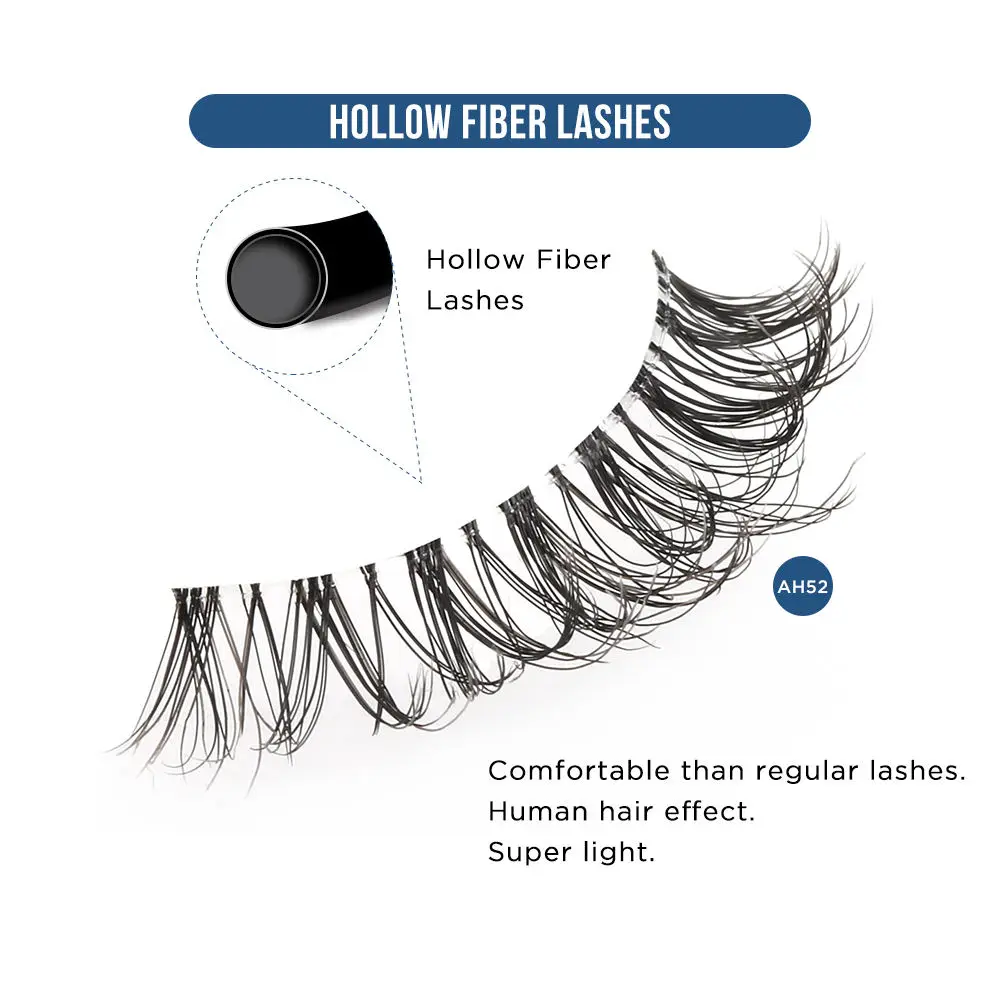 Wholesale Eye Enlargement Wearable Eyelash Synthetic Fibre False Eyelashes Wearable Eyelashes