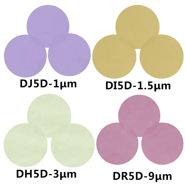 Neofibo Janpan DJ5D 1um 3um 9um fiber optic diamond polishing film purple grey 1um 127 polishing films purple lapping film 1um