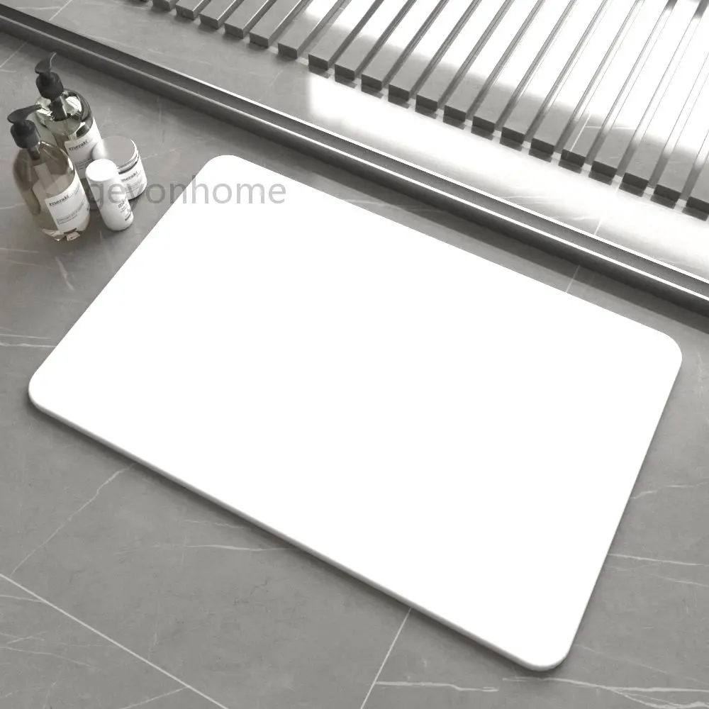 Custom Size Natural Diatomaceous Earth Bath Mat Super Absorption Quick Drying Non-Slip mat