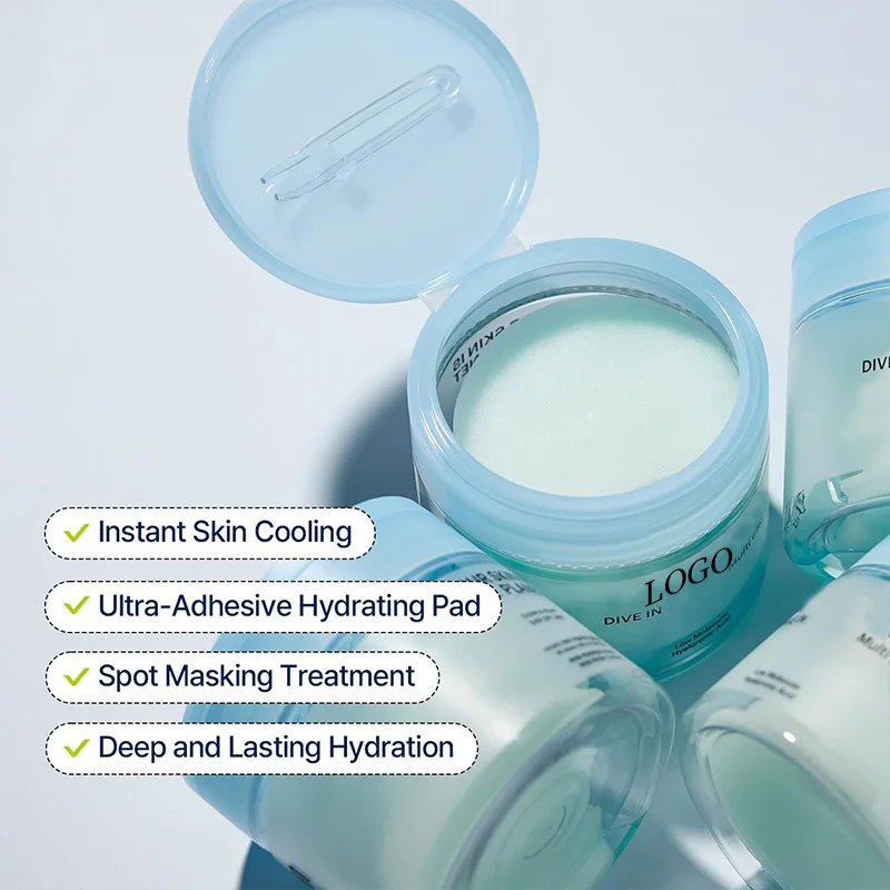 Hyaluronic Acid Toner Pads for Face (80 Pads) Moisturizing Facial Pads for Cooling, Soothing, Hydrating Spot Masking | Alcohol-F