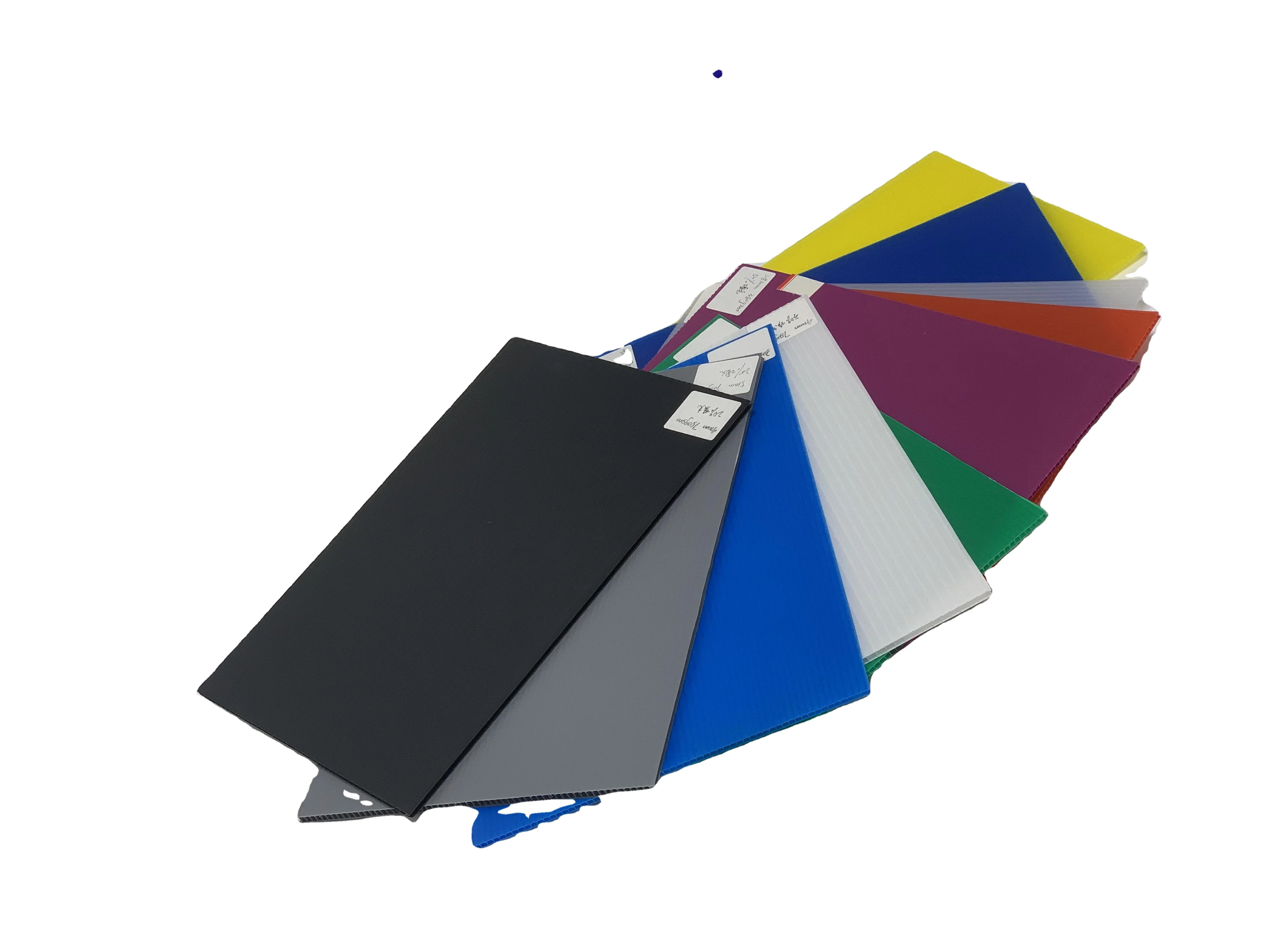 Transparent,black,blue,green,white,red,yellow or as required polypropylene pp  corrugated core flute sheet/ board