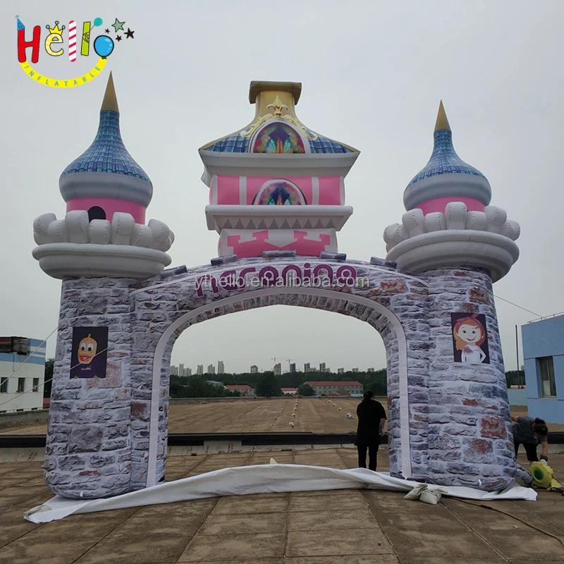 OEM best quality outdoor inflatable Ad arches size shape custom Inflatable castle arches Semicircle arch advertising inflatables