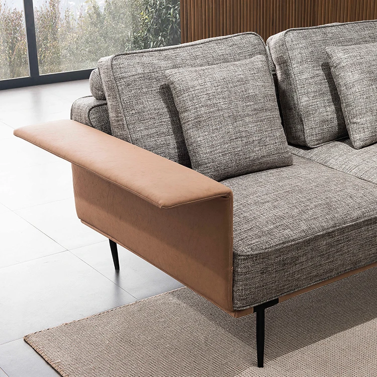 Luxury European Sectional High-end Fabric Recliner Sofa Set Couch Living Room Furniture Sofa Set