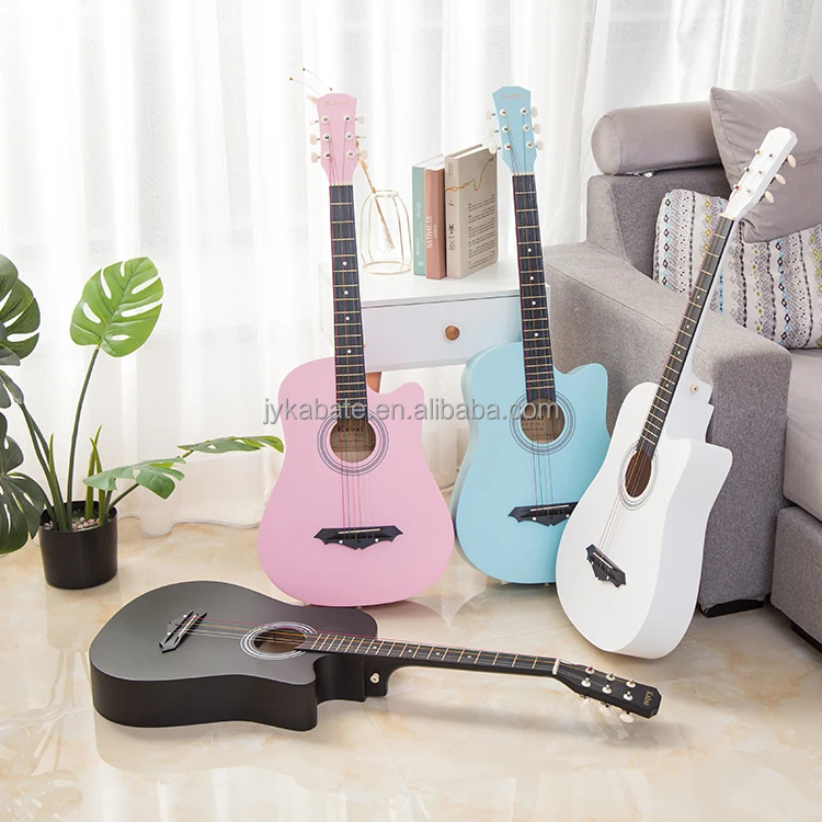 China 38 Inch cheap basswood Acoustic Guitar hot sale guitar for Beginner