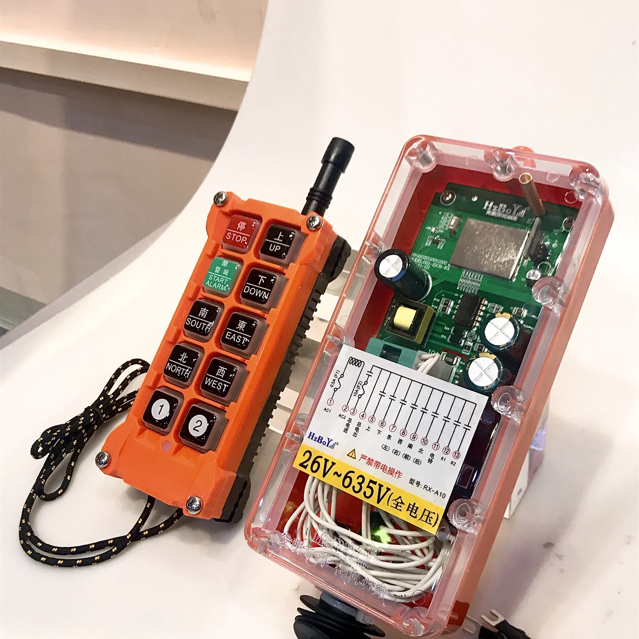 Radio Hoist Relay Switch Industrial Wireless Remote Control For Hoist Cranes