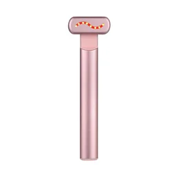 KKS skin tightening eye dark circle removal red led ems hot compress electric smart eye massager wand