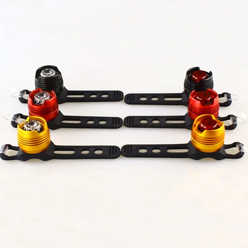 Bike Cycle Bicycle Safety Accessories Mini Ruby Led Cycling Lamp Rear Tail Lights Set Accesorios Bicicleta For Easy Mount