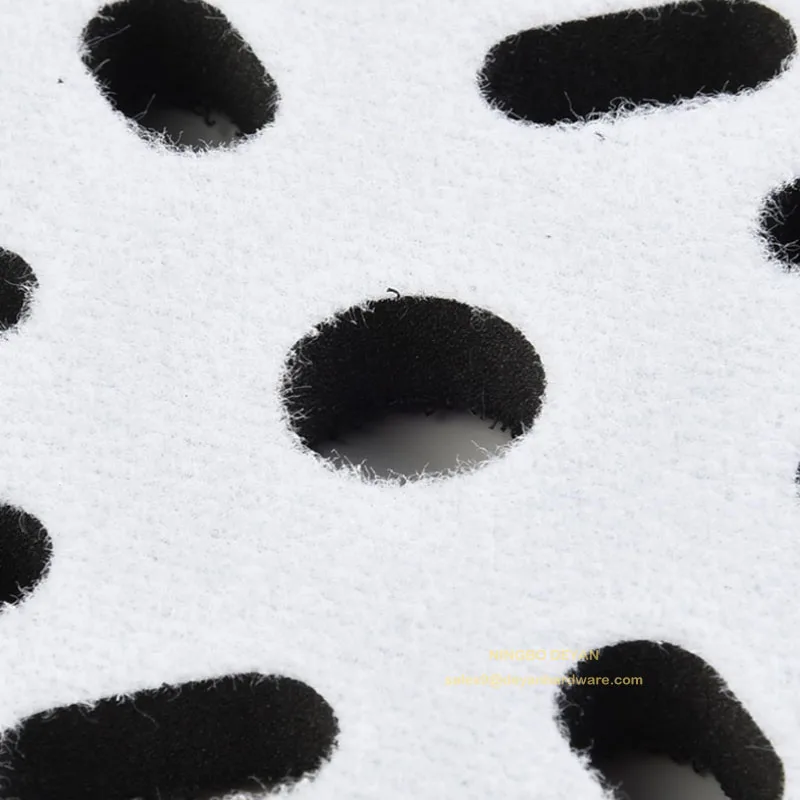 17 Holes 6 Inch 150 mm Multi-Function High Adhesive Hook and Loop Sponge Protective Pad for Car Bodies OEM Customizable