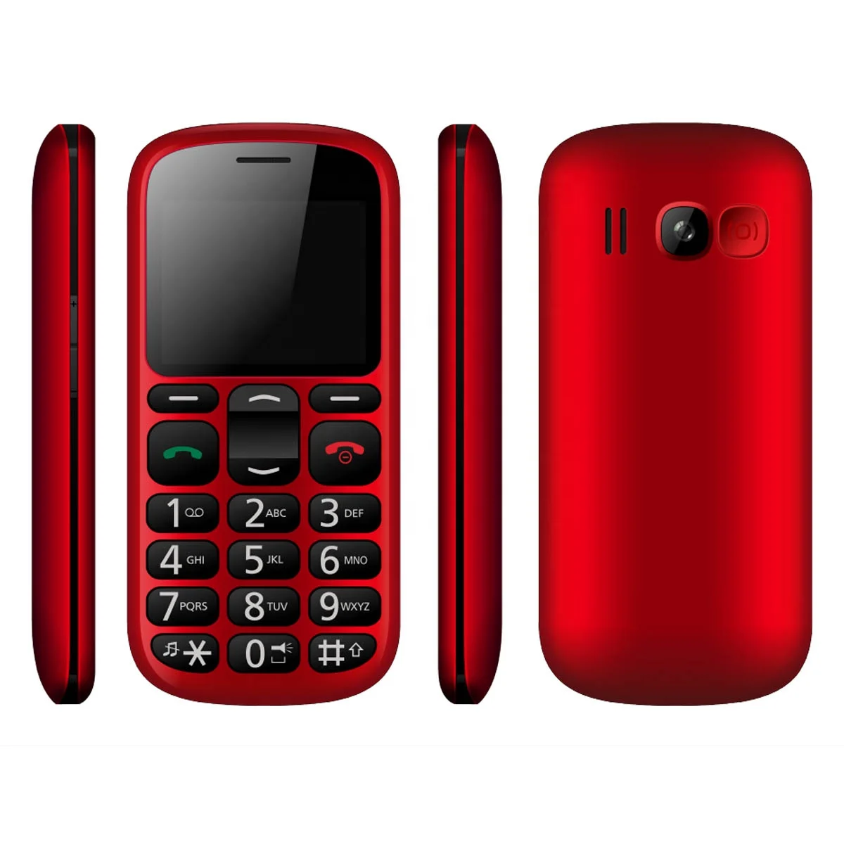 Заводской OEM 2,2 дюймовый SOS функциональный телефон камера сотовые телефоны для пожилых людей GSM мобильные телефоны