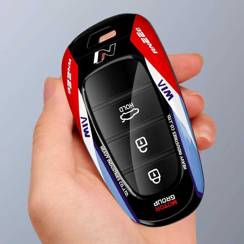 Chaoju Fashion ABS Racing Car Remote Key Case Fob Cover Bag holder wallet For Hyundai with Keychain Accessories