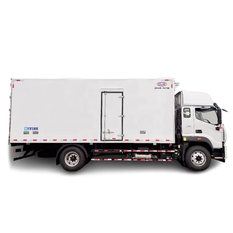 China Made Foton Cold Reefer Box Trucks 4x2 LHD Forland 10t 5C to 20C Double Controlled Thermo king Frozen Food Cold Box Truck