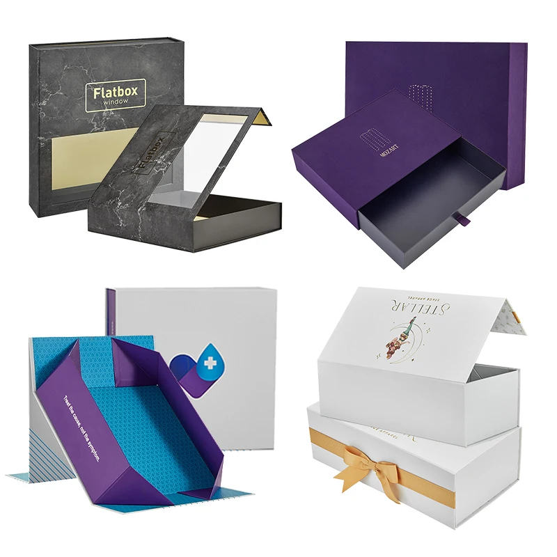 Eid abaya scarves shawls muslim hijab set dubai packaging matte black magnetic folding box with hot foiling boite demballage