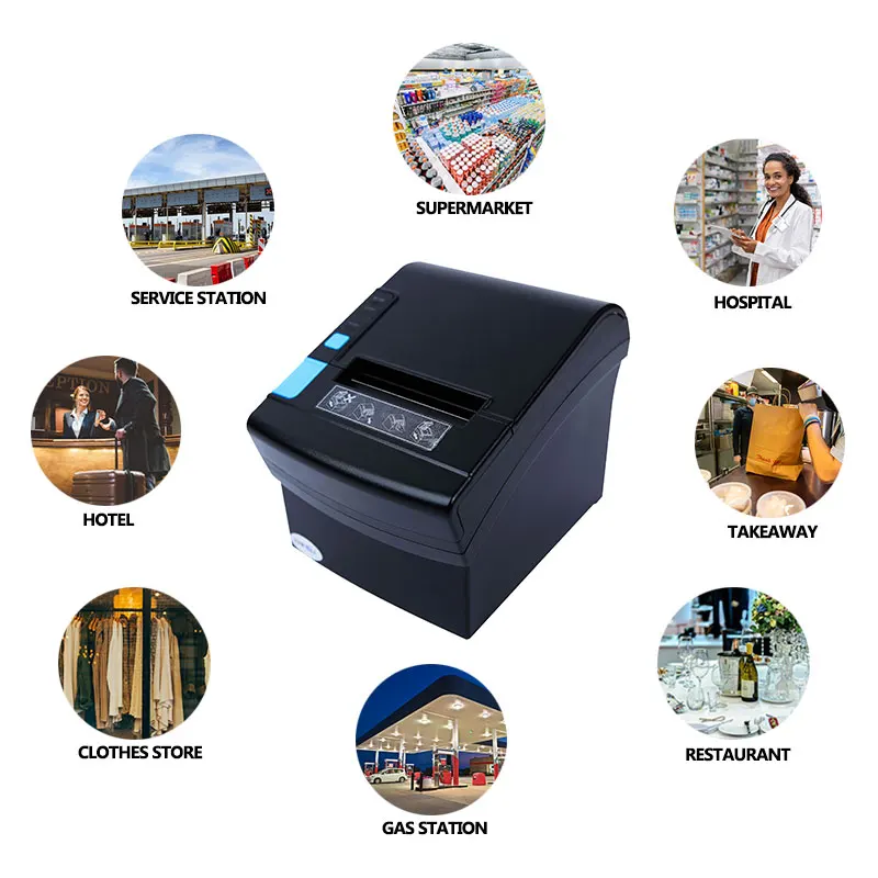 Китайский поставщик принтера ZYWELL 80 мм Термопринтер impresora etiquetas u + s l pos принтер