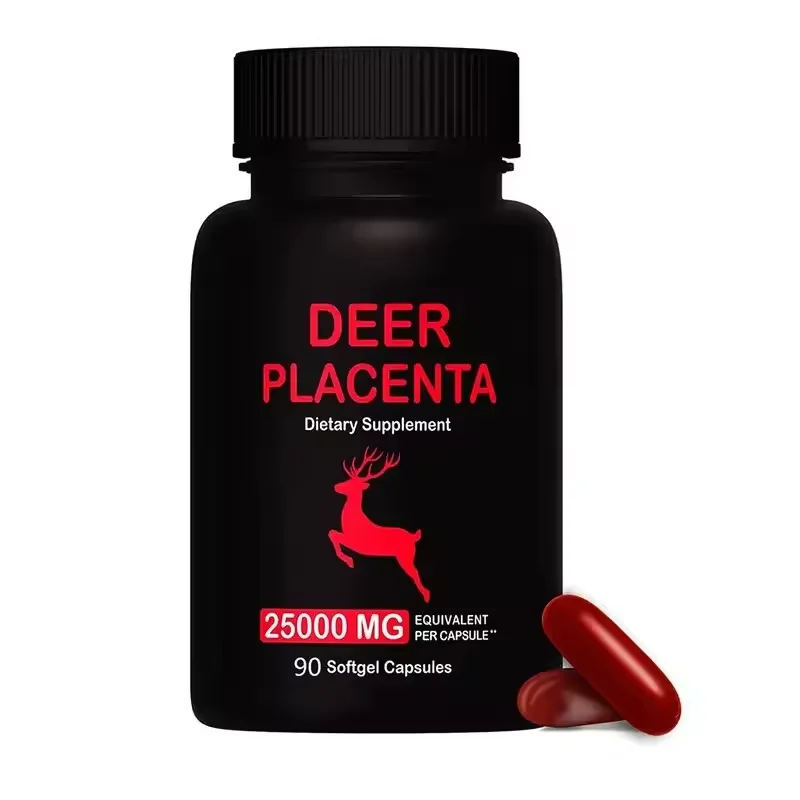 Best New Zealand Deer Placenta Softgel Capsules OEM Custom Skin Whitening Vitamins