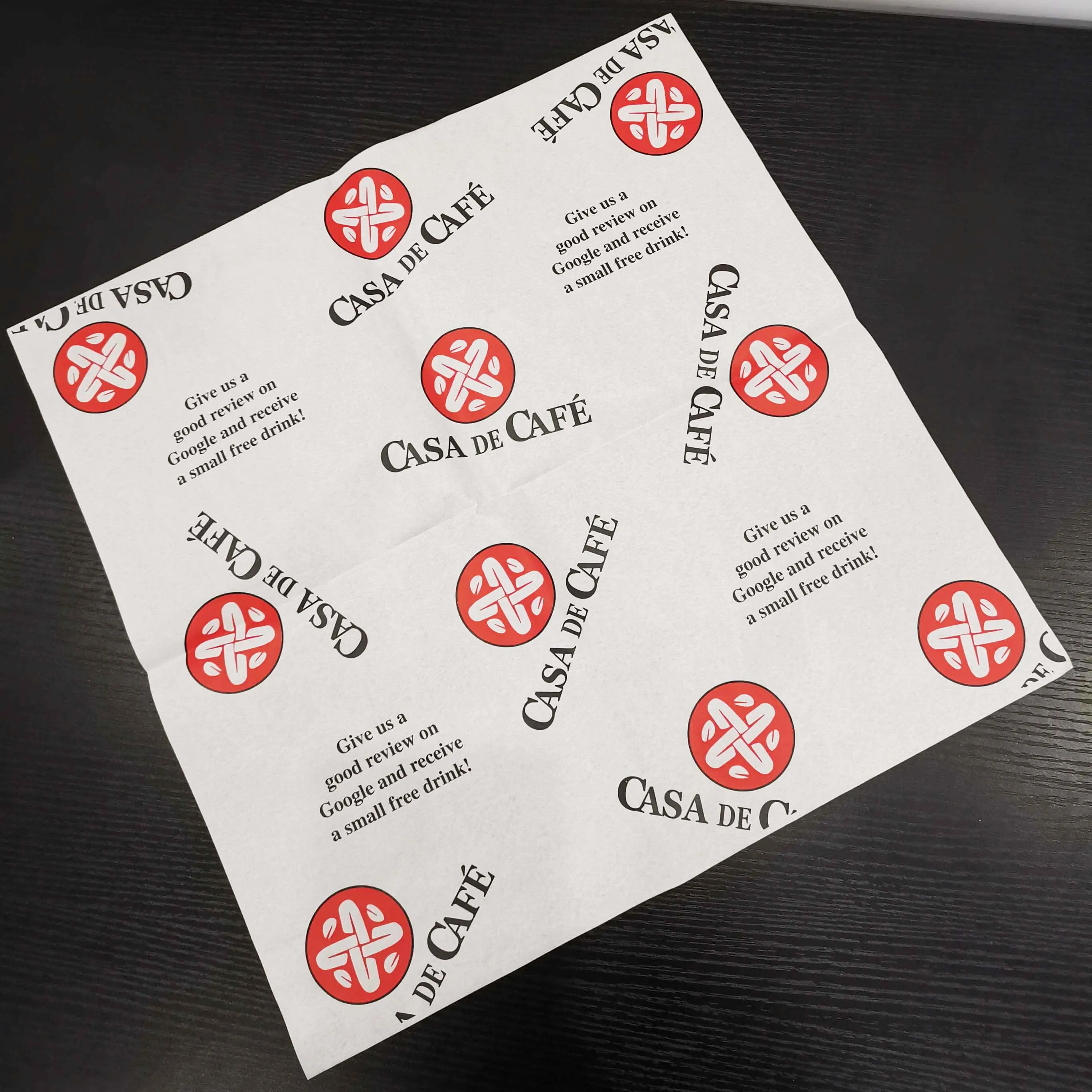 Disposable Custom Printed kraft bee wax packaging wrapping paper from China with small MOQ