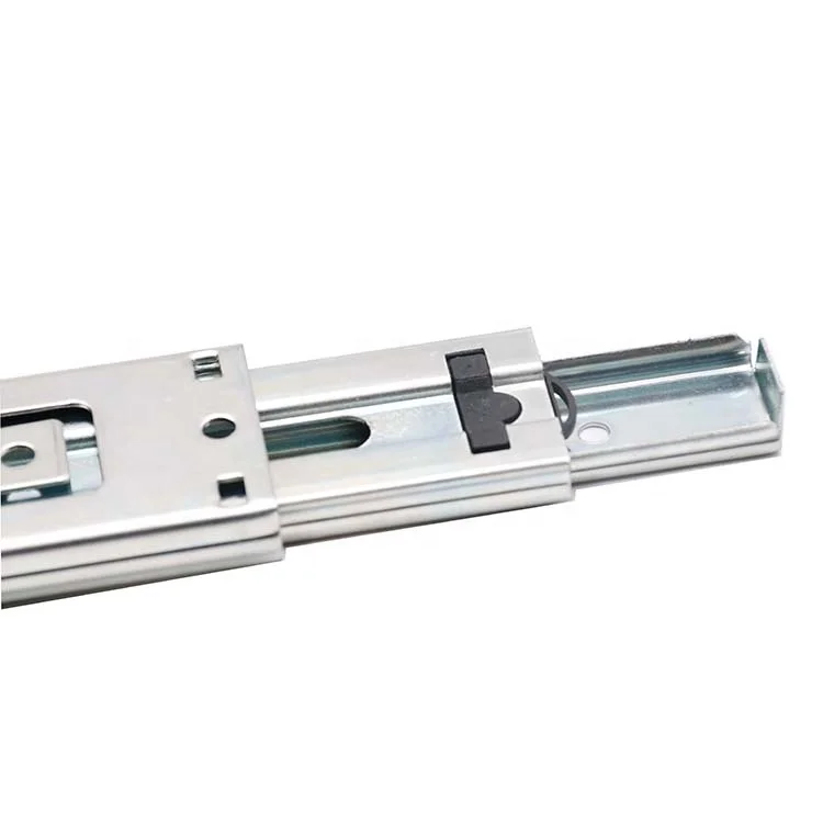 3 Ball Bearing Drawer Slides 42mm Linear Guide Rail Open Drawer for Furniture