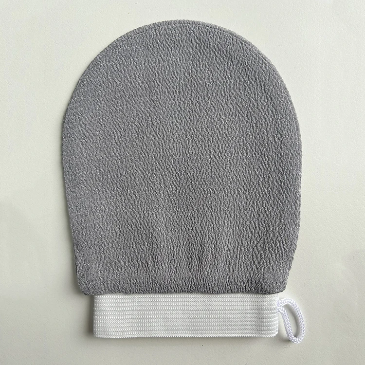 High Quality Low Roughness Soft 100% Viscose Exfoliating Face Mitt Face Exfoliator Glove