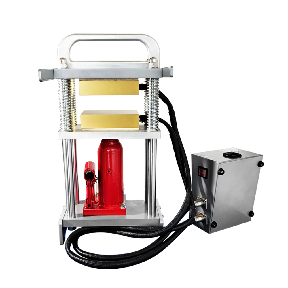Home Use 5 ton 10 Tons 20T Hydraulic Manual Dual Heating Plates Prensa de Rosin Dab Press Machine
