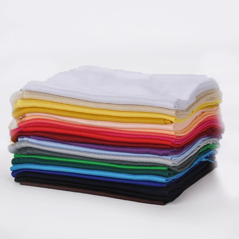fashion style fantastic admirable tassel plain color scarf women hijab scarves muslim hijab