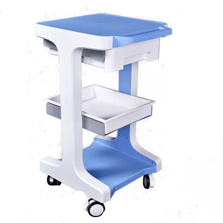 New arrival Beauty trolley Cart Computer  New Trolley Design Simple OEM Hospital Furniture Adjustable medical Trolley