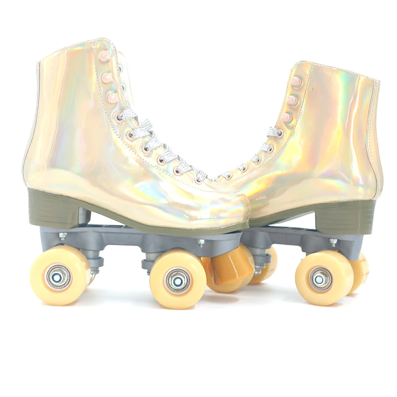 Serviceable ABEC-7 Bearing Special Leather Roller Skate For Woman