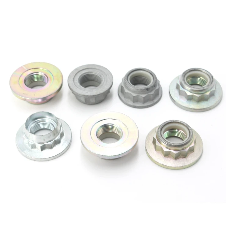 Factory wholesale Gr5 Titanium 12 Point Flanged Head Metal lock nut m8