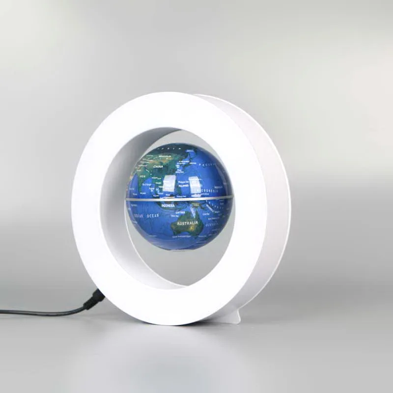 Innovative Products 2022 Home Decorations For Living Room Anti-gravity O Shape Magnetic World Map Led Globe Floating