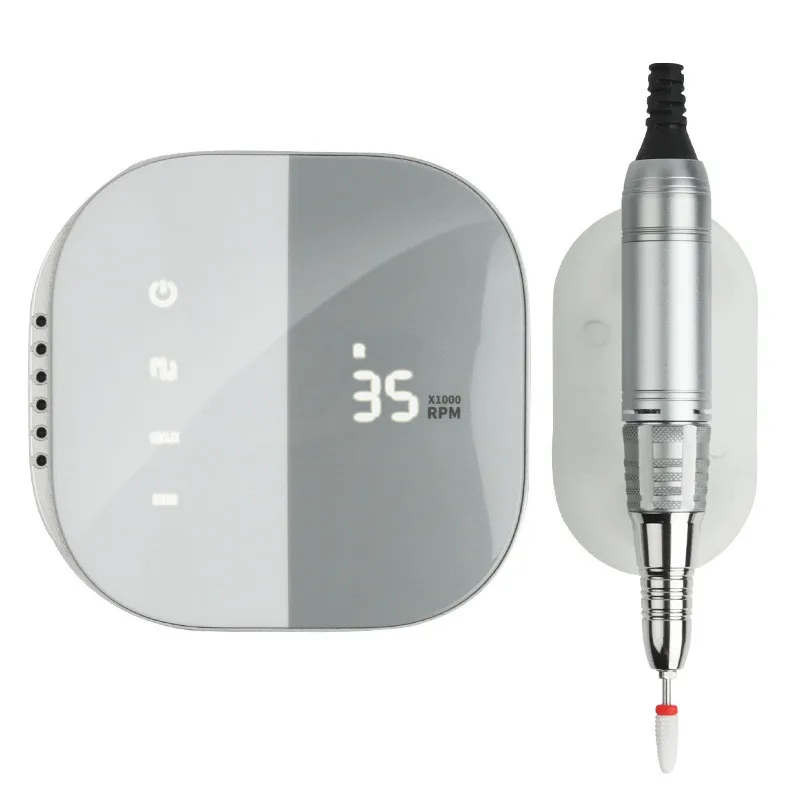 Manicure Salon Nail Polish Removal Machine 35000Rpm Display Screen Electric Nail Drill Machine