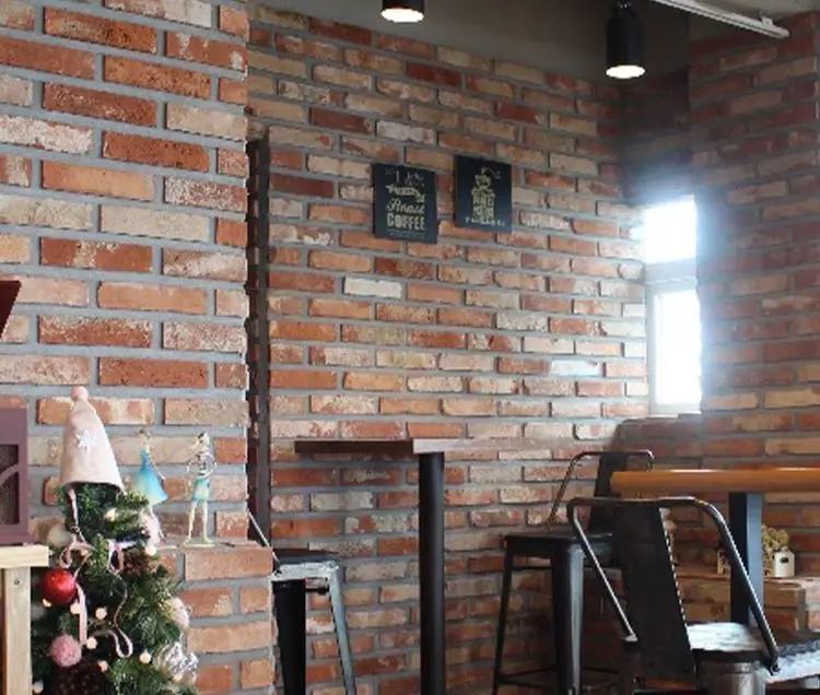 Villa artificial culture stone thin bricks red exterior wall brick tile