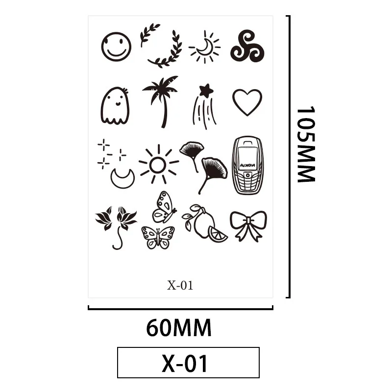 The latest small fresh herbal juice tattoo for men and women flowers tattoo one-time semi-permanent