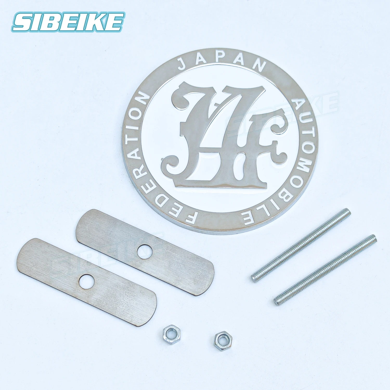 Japan Automobile Federation JDM JAF Metal Emblem Badge For All Cars Front Grille