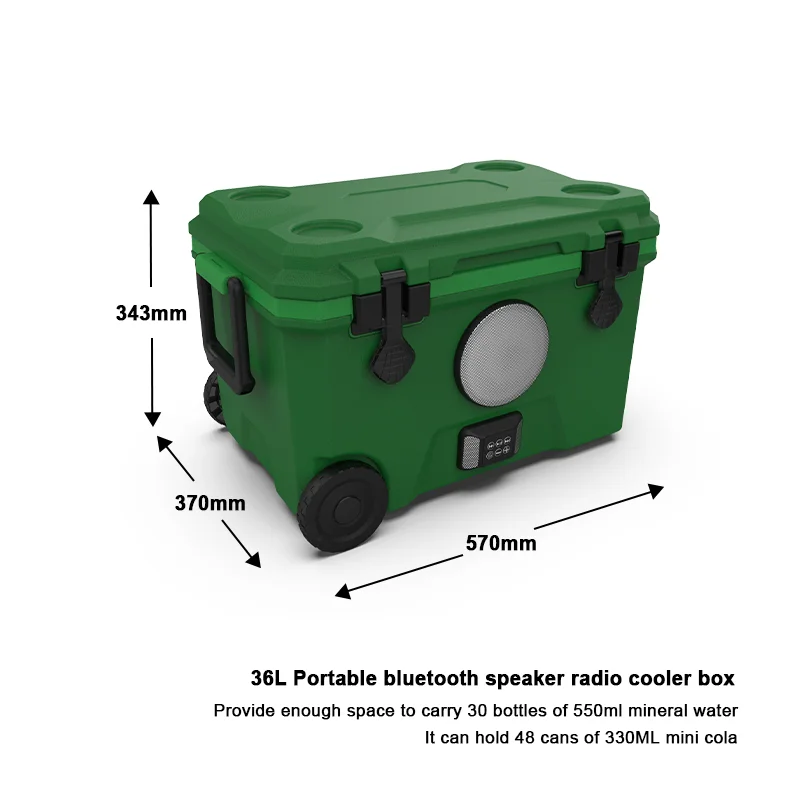 New Arrival portable speaker radio leakproof portable cooler box for  travel