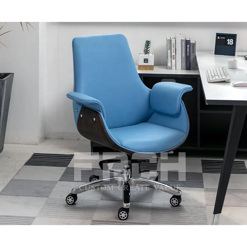 Заводские дешевые офисные вращающиеся стулья из натуральной кожи для руководителя офиса роскошное офисное кресло
