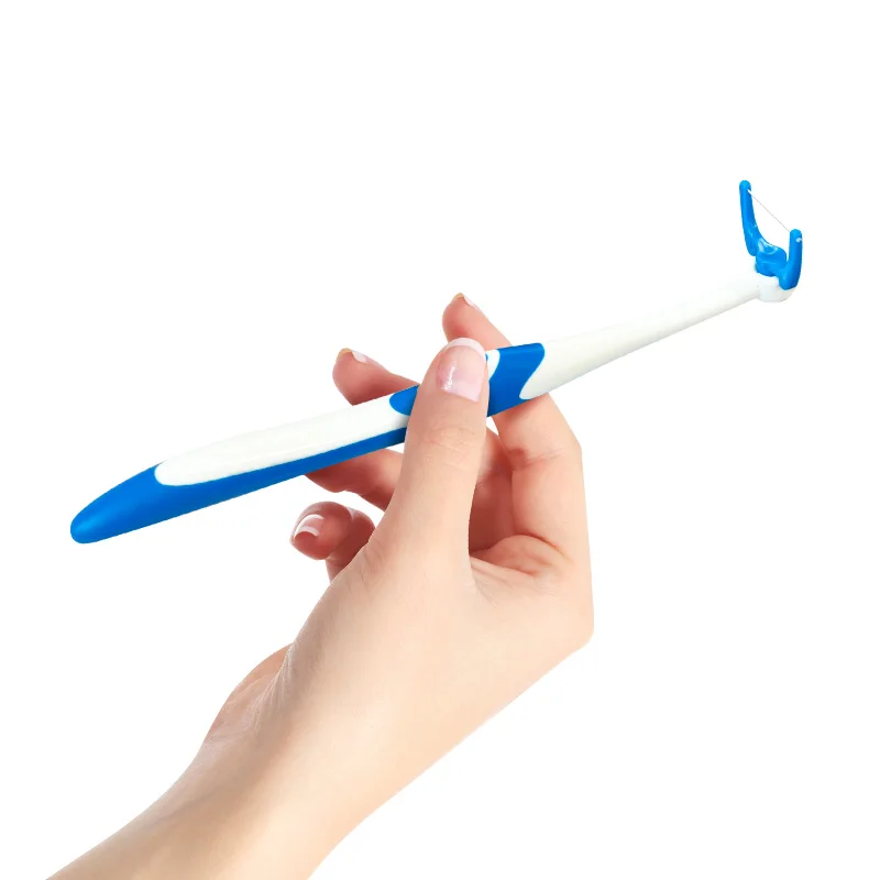 2024 New Arrival Y shape dental floss holders dental floss pick with Replacement Dental Floss Picks