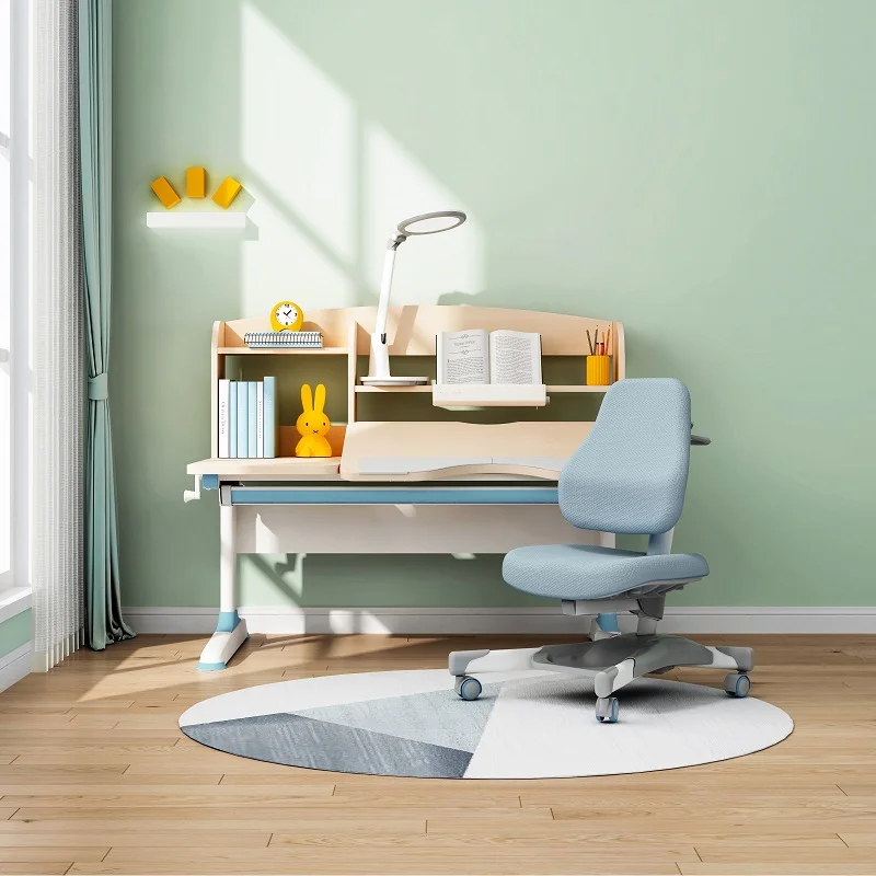Gmyd F120 эргономичная охлаждающая дома дети Студенческие столы с регулировкой по высоте, с книжными полками для детей Рабочий стол стул набор