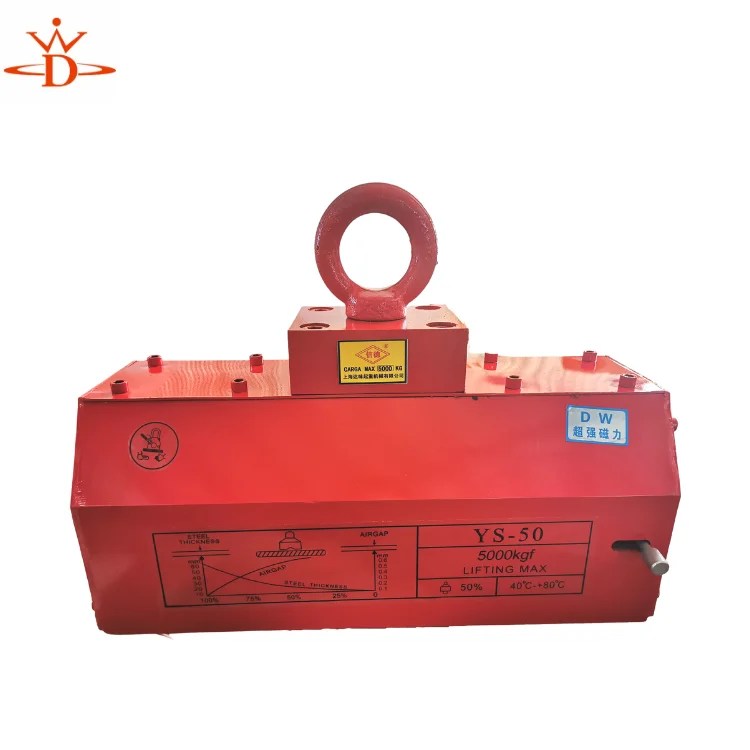 13 Years Experience 0.1 to 10 Tons Permanent Magnetic Lifter Without Electric Lifting Magnet