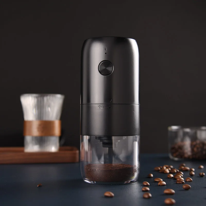 Rechargeable Usb Adjustable Setting Ceramic Conical Burr Portable One Touch Coffee Bean Grinder Coffee Grinder Electric