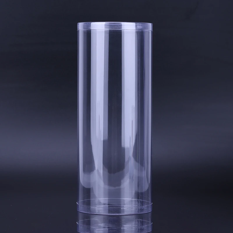 Factory Custom Eco-Friendly Durable Packaging Transparent Clear Acetate PP Plastic Round Cylinder Tube for Gift Packaging